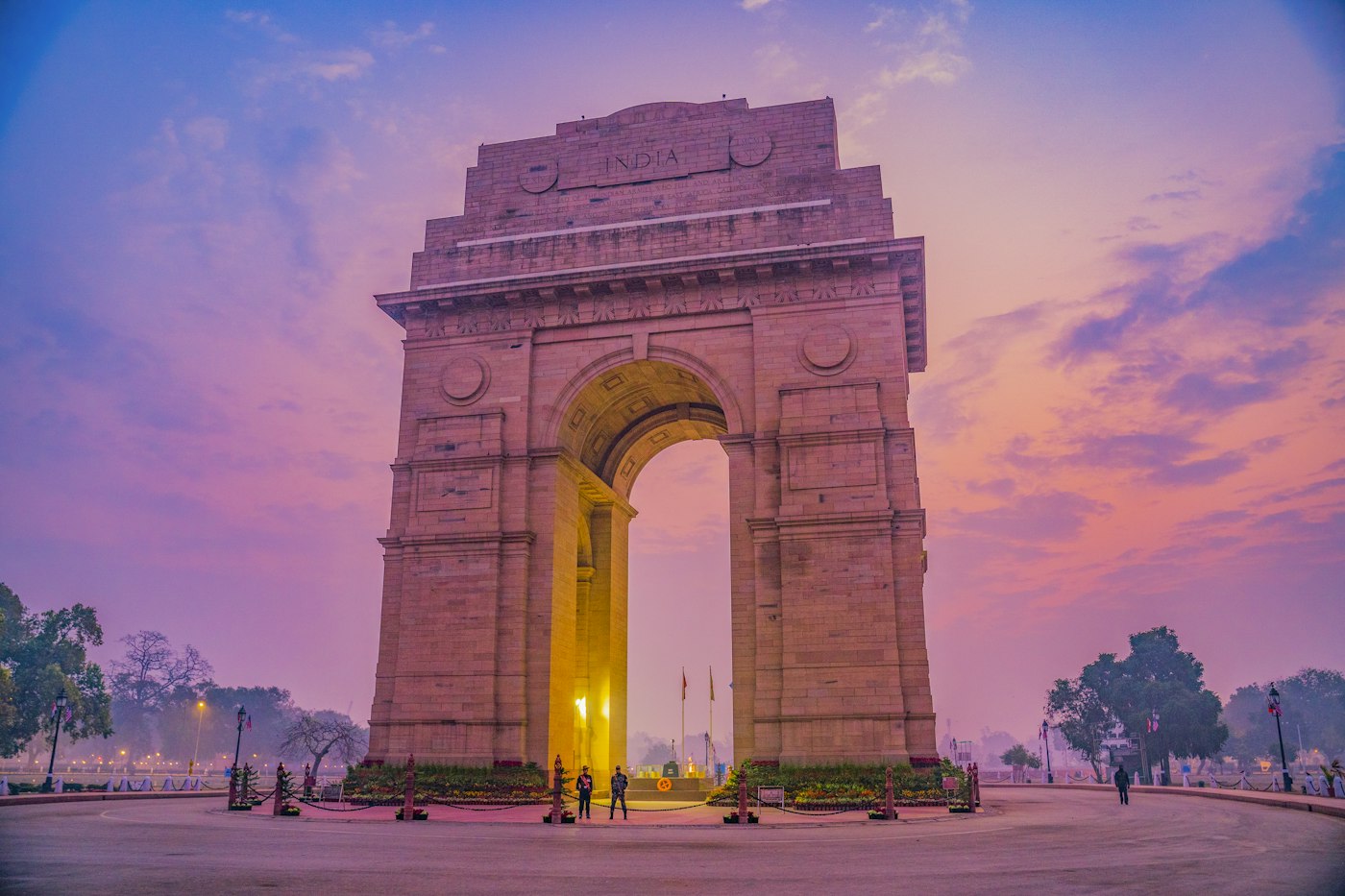 India Gate, New Delhi, at dawn