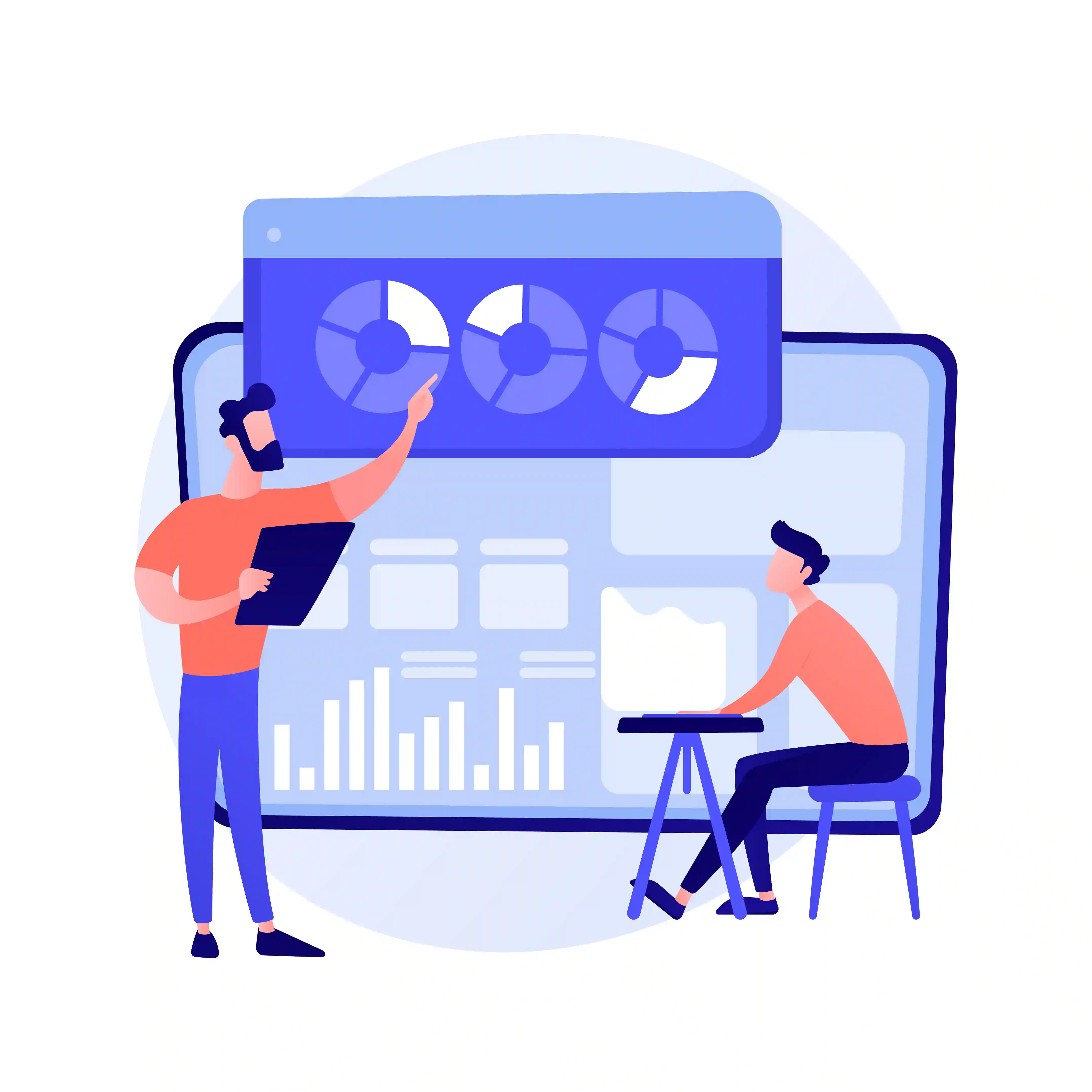 Team collaborating on analytics