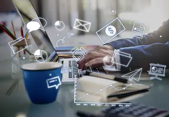 Charts and graphs representing ROI analysis from ad campaigns.